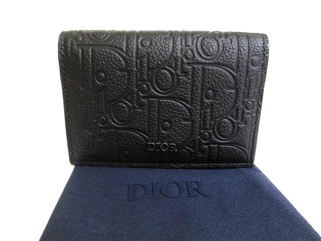 

Authentic Dior Black Leather Card Holder #a808 Refurbished