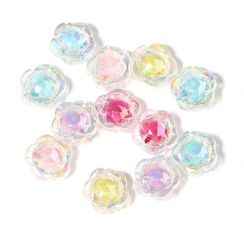 DIY Handmade Round Bead Jewelry Kit: Includes Colored Beads for Phone Chains, Hair Ties, Bracelets, and Necklaces.