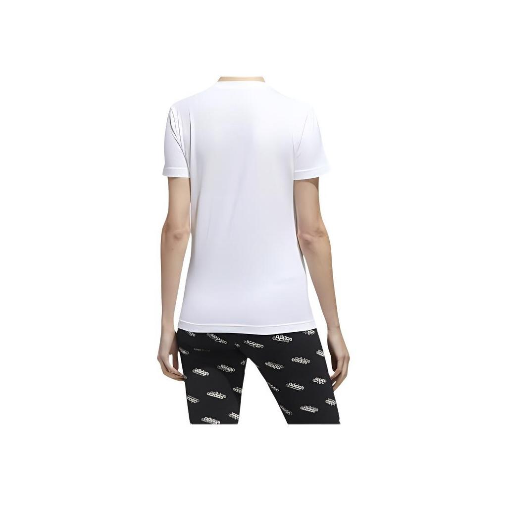 Adidas Colgt Foil Print Short Sleeve T-Shirt Women Tops White FM6174