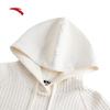 Anta Women's Plaid Texture Hooded Pullover