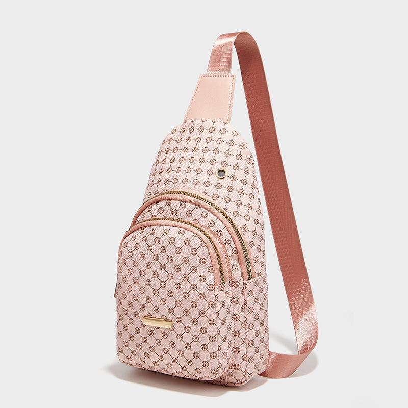 Women's Leopard Print Chest & Waist Bag - European & American Fashion, Large Capacity, Single Shoulder, Crossbody, Commuting & Phone Storage Bag