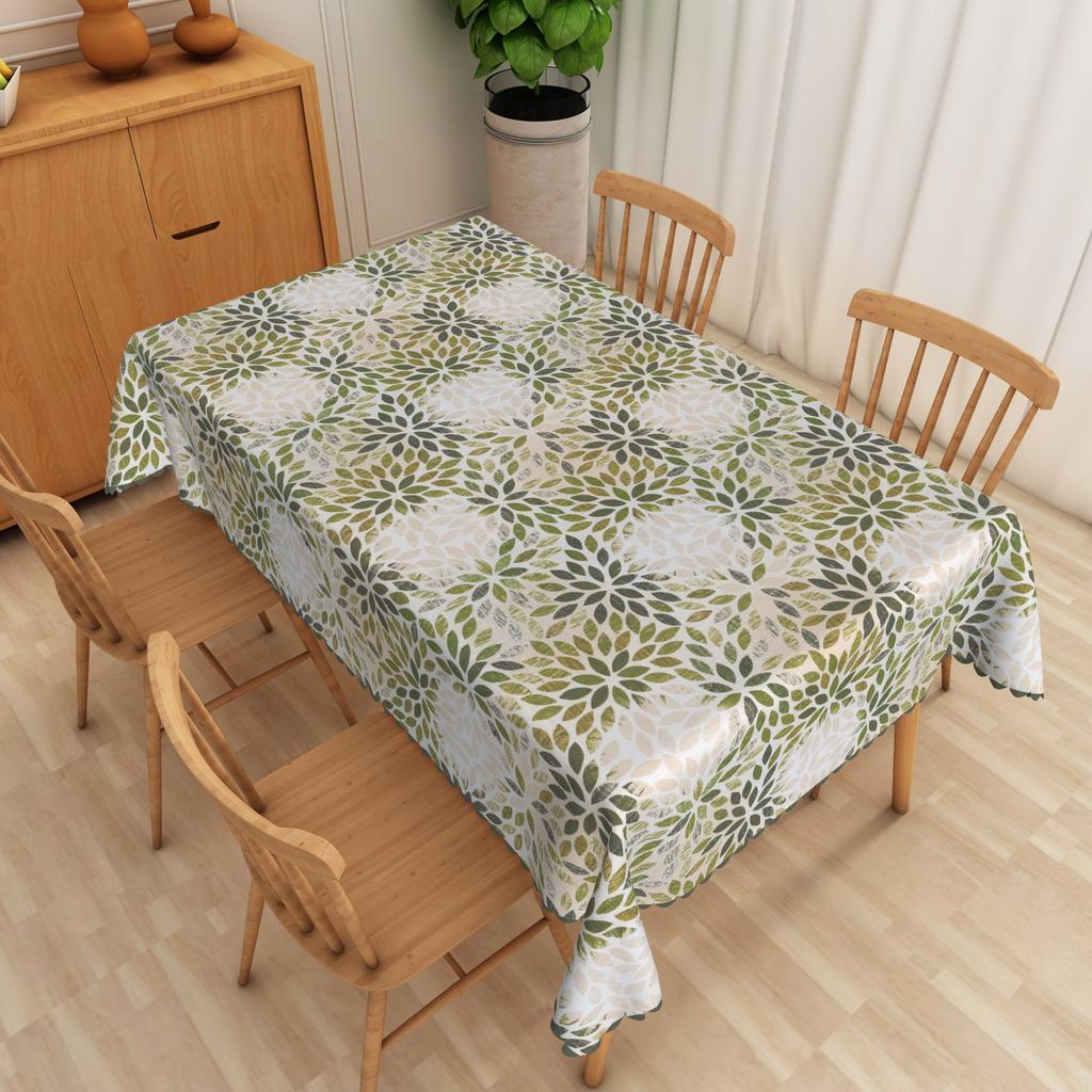 Sunflower Floral Tablecloth Plant Print Waterproof Oilproof Wedding Birthday Party Home Restaurant Dining Table Decor Repeatable