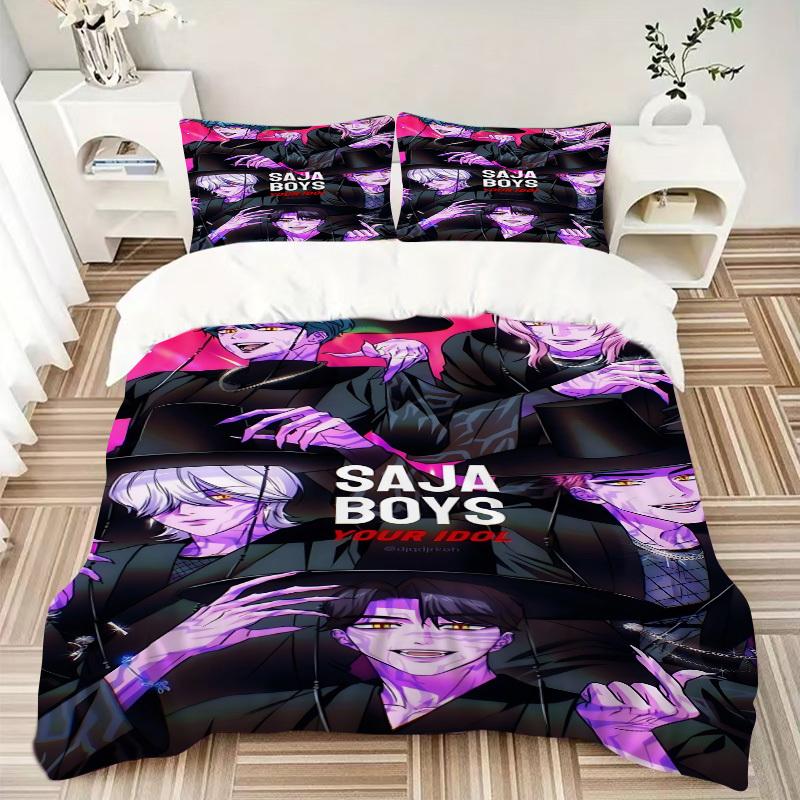3pcs SajaBoys, Idol Bedding Set. Soft and Comfortable with No Core Included (1x Duvet Cover + 2x Pillow Covers) yy251010208