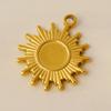 6pcs/Lot DIY Sun Moon Star Pendant Charm PVD Stainless Steel Charms For Jewelry Making Bulk Crescent Materials To Make Bracelets