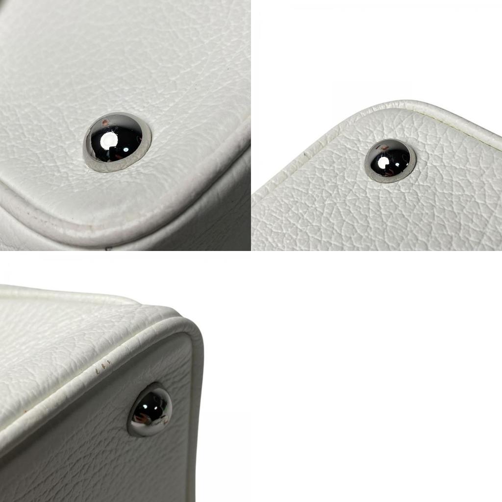 Used Maison MargielaShoulder Bag white leather Women