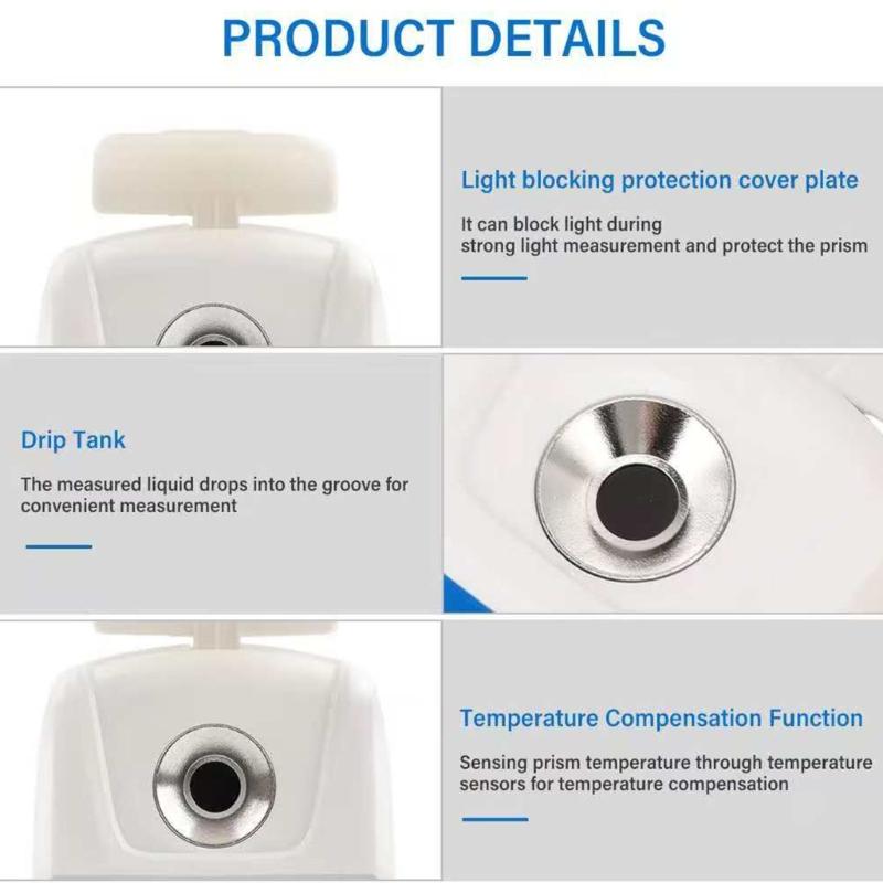 Sugar Refractometer Sugar Meter Battery Operated for Precise Sugar Content Analysis in Food Beverage and Coffee