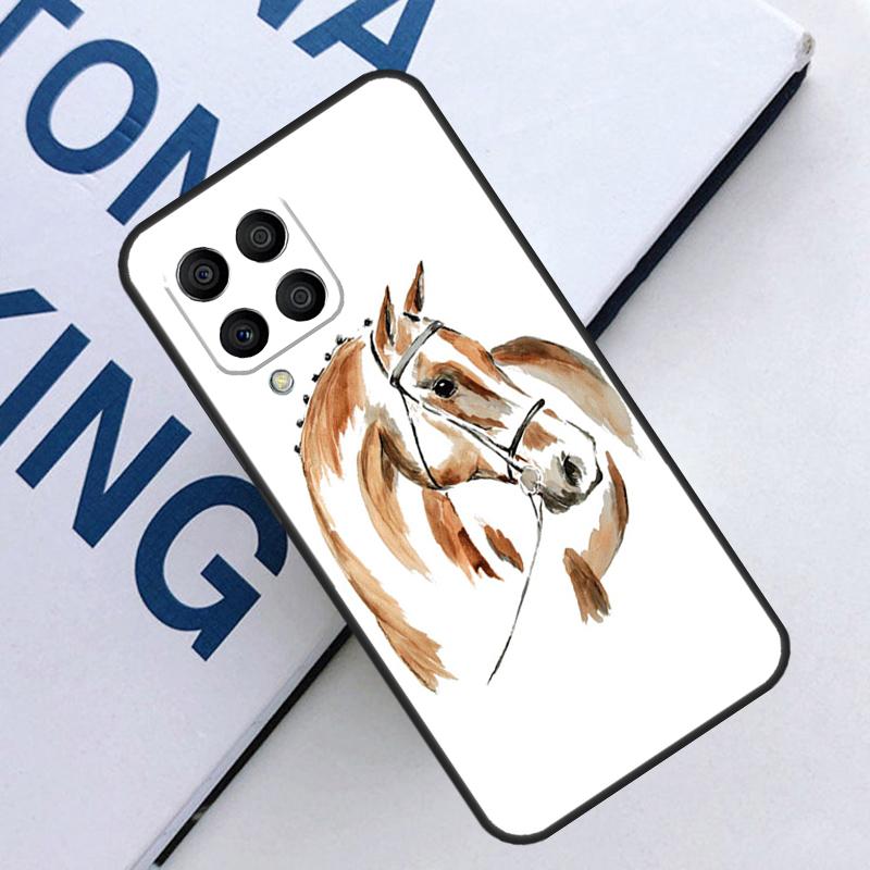 Horse Pony Painted For Samsung Galaxy M21 M11 M31 M13 M33 M35 M53 M55 M15 M14 M34 M54 M12 M32 M52 M06 M16 Case