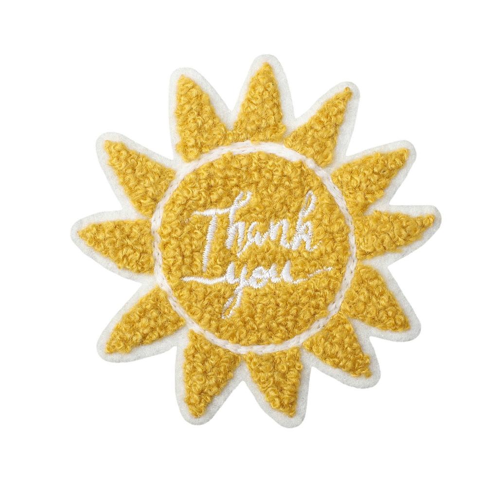 Thank You For Your Inspiration, Embroidery Cloth Sticker, Clothes Decoration, Positive Energy Towel Embroidery, Sun Pattern Patch Sticker, Ironing.