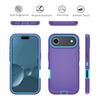 For iPhone Air Rugged Case PC + TPU Cell Phone Cover with Back Clip Kickstand