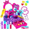 Coiffeuse Pour Enfant Avec Accessoires De Maquillage Et Bijoux - Set De Jeu Kinderplay (KP7337)