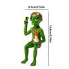 Tabletop Resin Alien Figurine Collectible Ornaments Alien Statue For Dashboard Indoor Outdoor Car Interior Garden Decoration