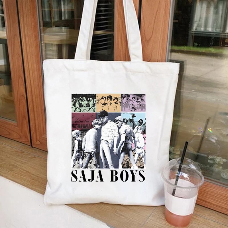 KPOP Demon Hunter Girl Group Saja Boys One-shoulder canvas bag female student daily shopping handbag