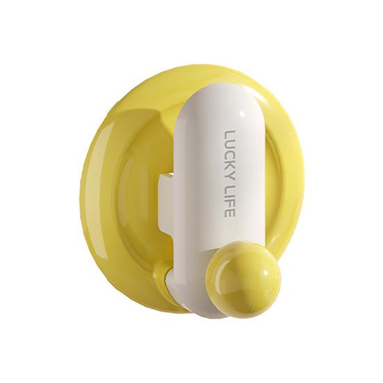 Adhesive Wall Hook Bathroom Toothpaste Hanger Hook Wall Mounted Clip Hook жёлтый