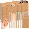 5 Boxes/30pcs Kraft Paper Box Children's Short Pen Mini Drawing Pencil  Student Stationery