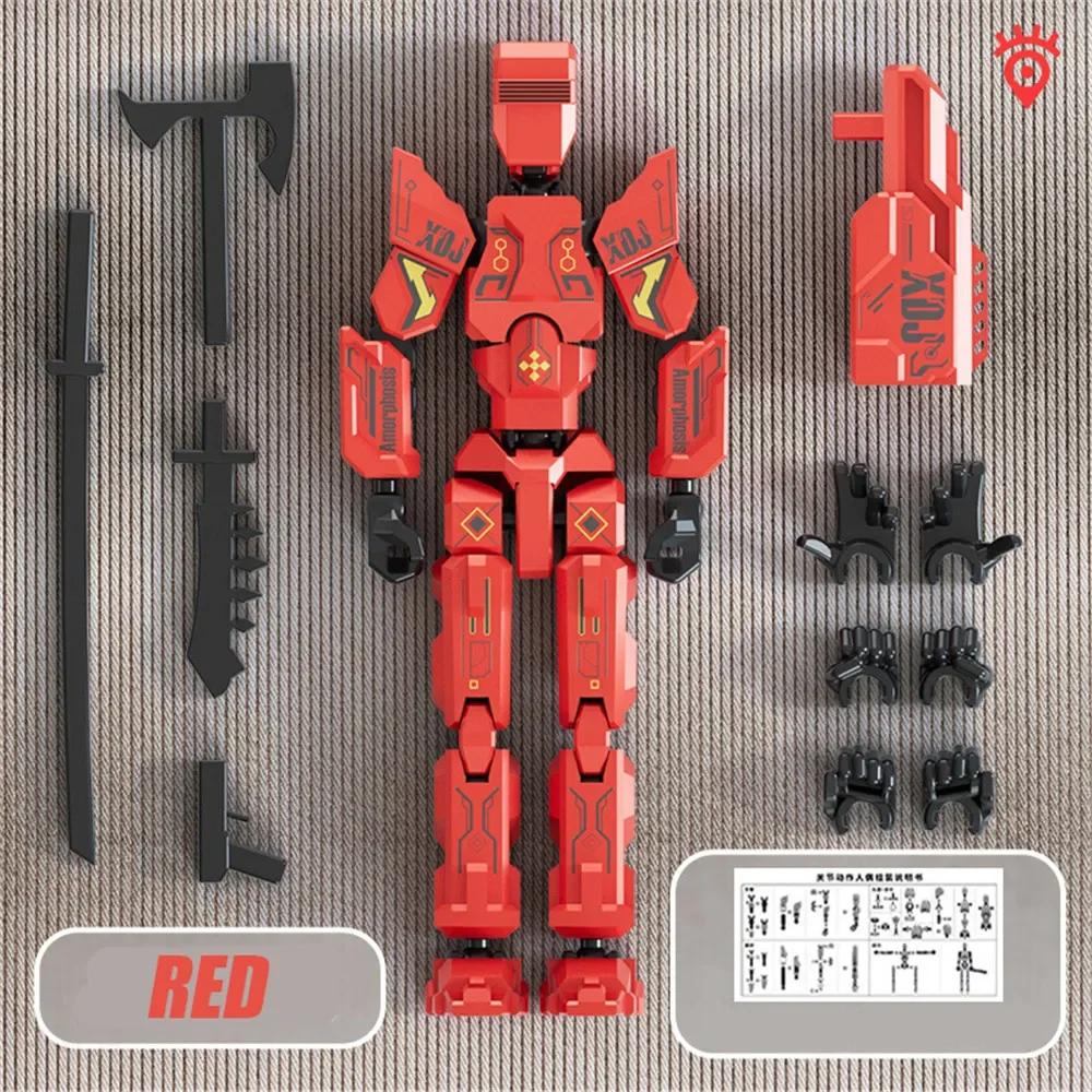 Mecha Titan 13 Actionfiguren T13 Figur Mehrfach beweglich Lucky 13 Actionfigur Dummy Computer Desktop Dekoration
