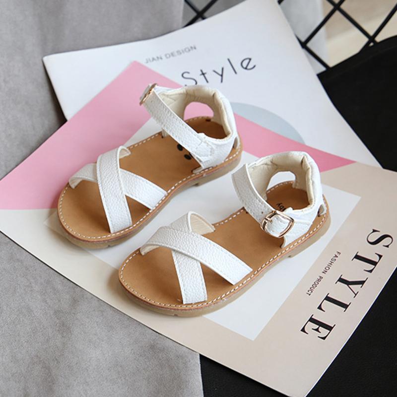 

Sandals for Girls Summer Children Kids Girl Boy Outdoor Soft Cross Sandals Slippers Shoes Kids Shoes 23