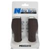 Noguchi Bicycle Grips Long 128mm X Long Left and Right Dark Rubber [NGS-005] 128mm, Set, Brown,