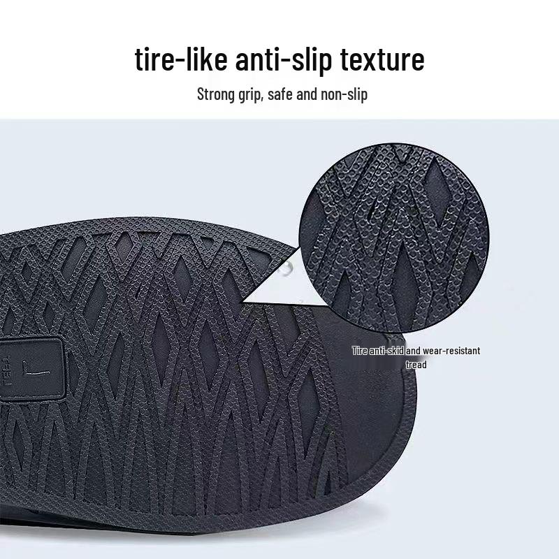 Waterproof Non-Slip High-Top Shoe Covers: Rain, Snow, & Sandproof Protection for Outdoor Cycling