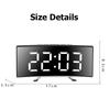 Digital Alarm Clock Dual Alarm Bedside Clock with Temperature Date Display, Brightness, Snooze KTY