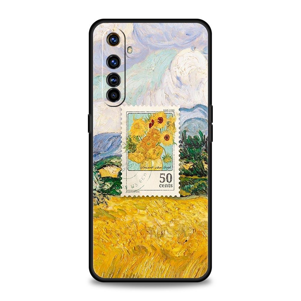 Phone Case For Realme 12 11 10 9 8 5G 7 6 GT5 GT3 GT2 Pro Plus C21 C11 C25 C35 GT Neo 2 3 3T 5 Cover Starry Sky Van Gogh Art