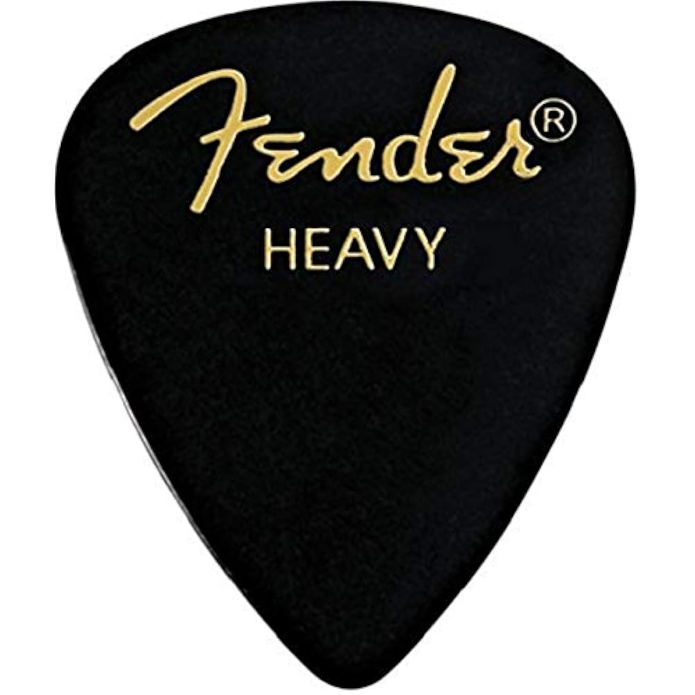 Fender Pick 351 Shape Classic, Heavy, Black, (144)