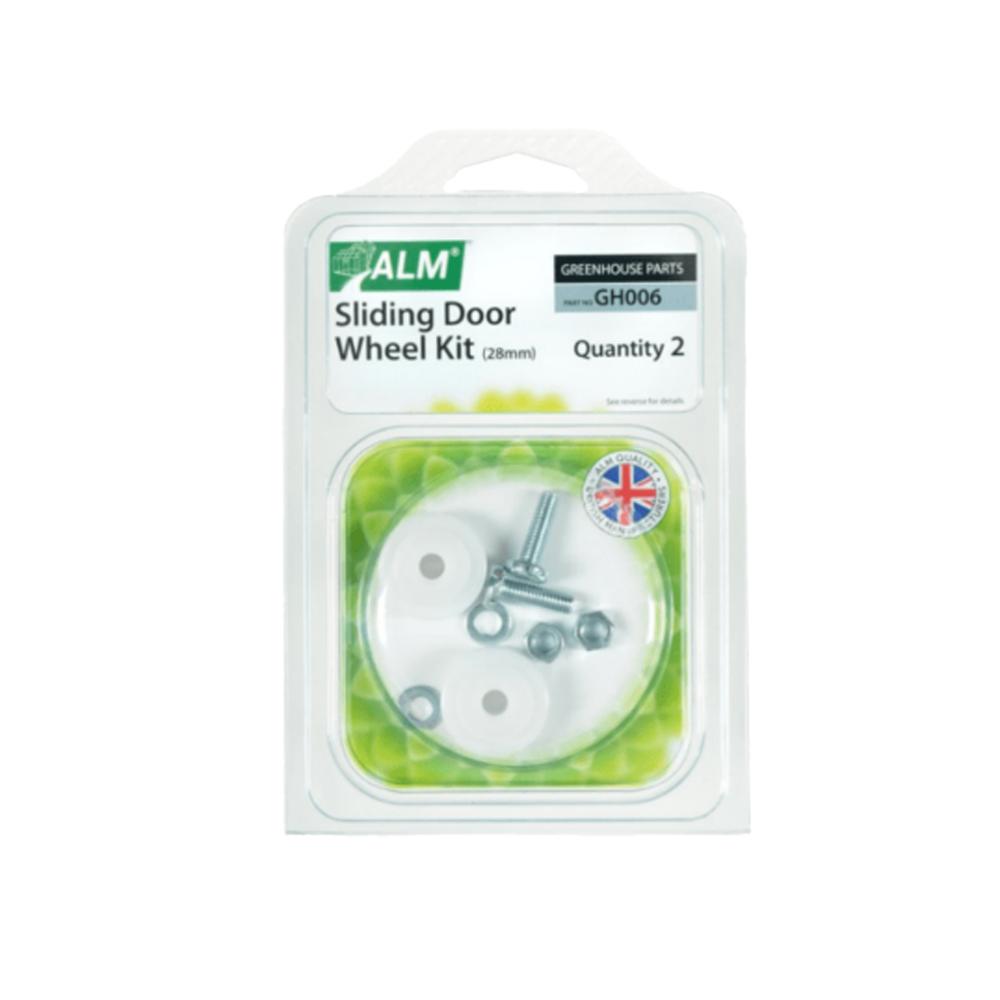 ALM Greenhouse Sliding Door Wheel Kit 28mm 2pk