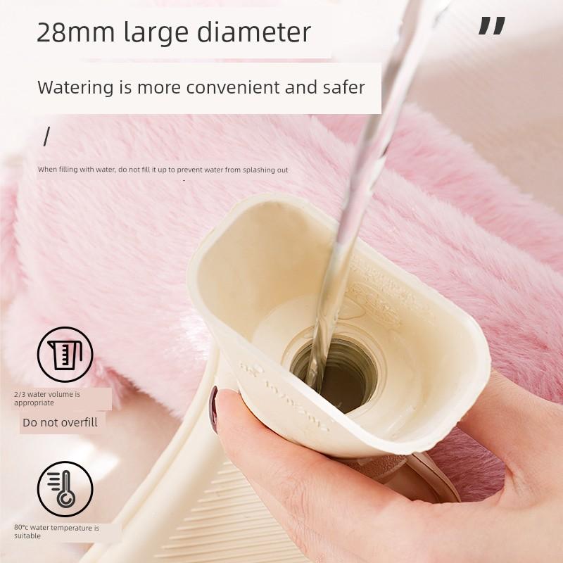 Extra-Long Hot Water Bottle for Filling with Water, Large Size, Foot Warmer, Bed Warmer, Winter Long-Type Super Long Hot Water Bag