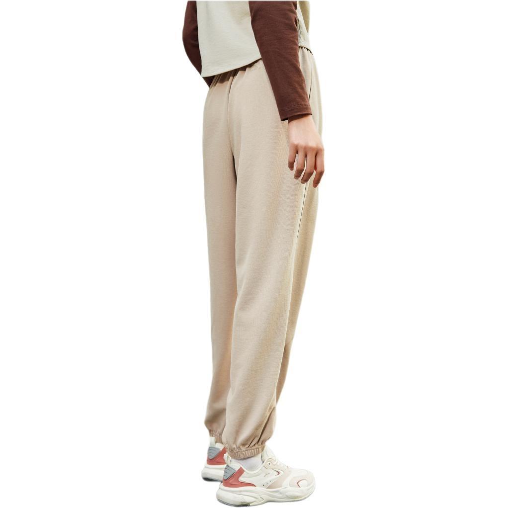 Anta Knitted Sweatpants Women's Taro Khaki 162438301-1