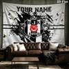 Custom Name Besiktas Printed Tapestry – Wall Hanging for Bedrooms, Dorms, and Home Decor