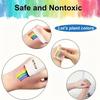 6 Colori Arcobaleno Pennarello Crayon Pittura Viso Corpo Pittura a Ventaglio Fluorescente per Festival Sportivi