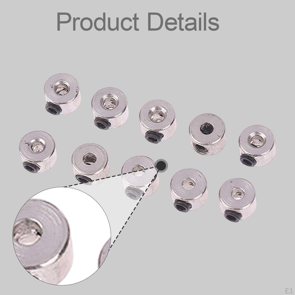 10 Pieces Airplane Model Wheel Clamps RC Landing Gear Stoppers Accessories Alloy Reliable