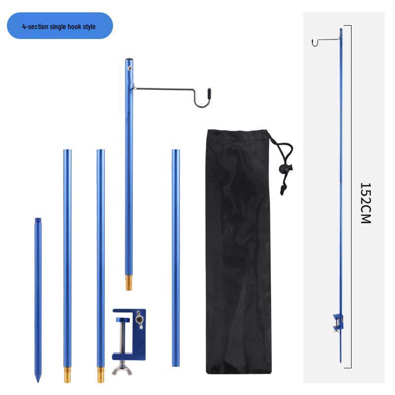 Ultralight Aluminum Folding Camping Light Pole Stand
