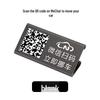 Temporary Car Parking Plate with QR Code for Phone Number and License Plate Scanning