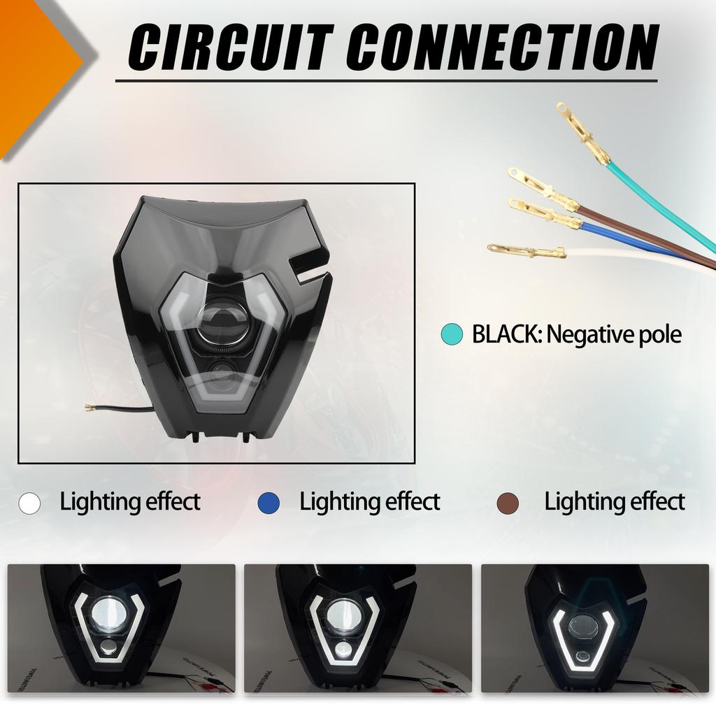 Motorcycle Headlamp Fairing For KTM EXC 250 300 450 2008-2013 EXC - F150 300 350 2013-2026 Motocross Headlight Plate Enduro