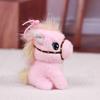 Cartoon Stuffed Animal Keyring Solid Color Zodiac Pony Figurine  Year of Horse