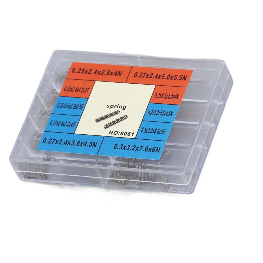 Stainless Steel Compression Springs Mini Size 10 Different Sizes Stainless Steel Springs With Storage Case Spring Assortment Kit