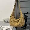 100% Cotton Shoulder Bags Women Large Capacity Canvas Tooling Packages Korea Style Cloth Crossbody Bags Solid Messenger Bags