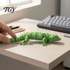 Realistic Gecko Decoration 3D Printed Articulated Figurine, Reptile Ornament with Movable Joints, Cute Posable Model Lizard Animal Figure for