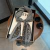 Spring and Autumn Premium Triangle Scarf Double Layer Satin Korean Edition Small Shawl Silky Smooth Foreign Style Neck Protection Silk Scarf Scarf