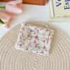 Ins Style Flowers Card Holder Coin Purse Id Card Bank Card Protective Cover Small Wallet Key Organizer Double Layer