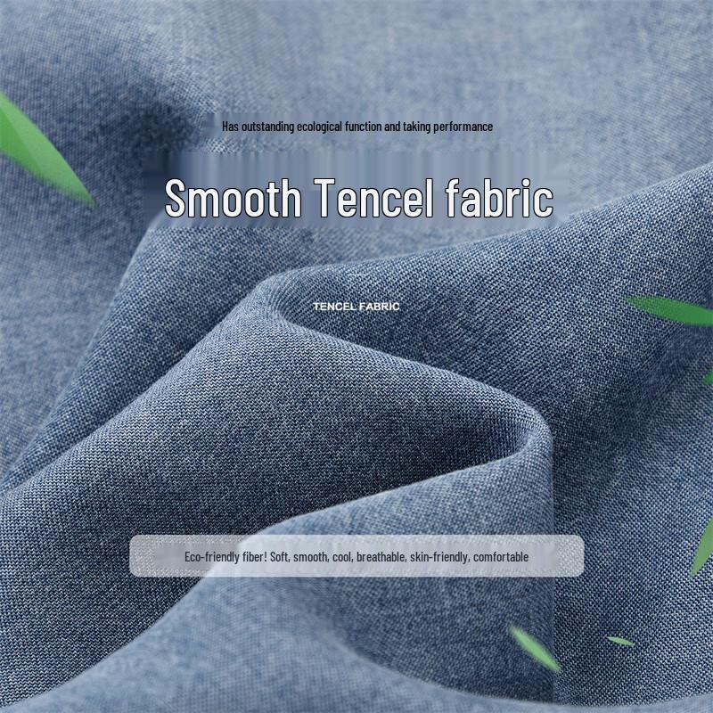 Women's Stand Collar Lyocell Denim Tencel Shirt