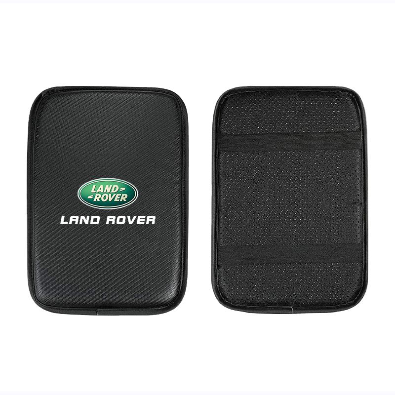 Carbon Fiber Leather Car Console Box Pad Car Armrest Cushion Cover for Land Rover Range Rover Defender Freelander Discovery 1 2 Evoque Rover L322 L405