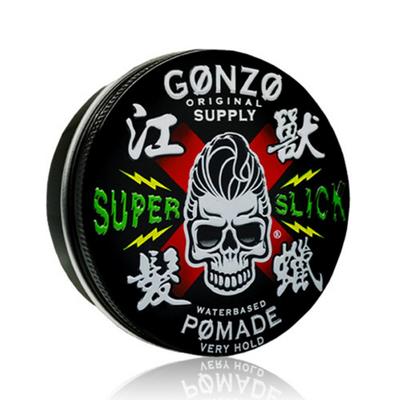 Importierte Pomade Gonzo Super Slick Pomade Style Kurzhaar-Scheitel Japanische Pomade, Super Slick 130g, 1 Stück