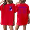 Adult and Kids Casual Letter Print Short Sleeve T-Shirt for Family Matching Everyday Wear