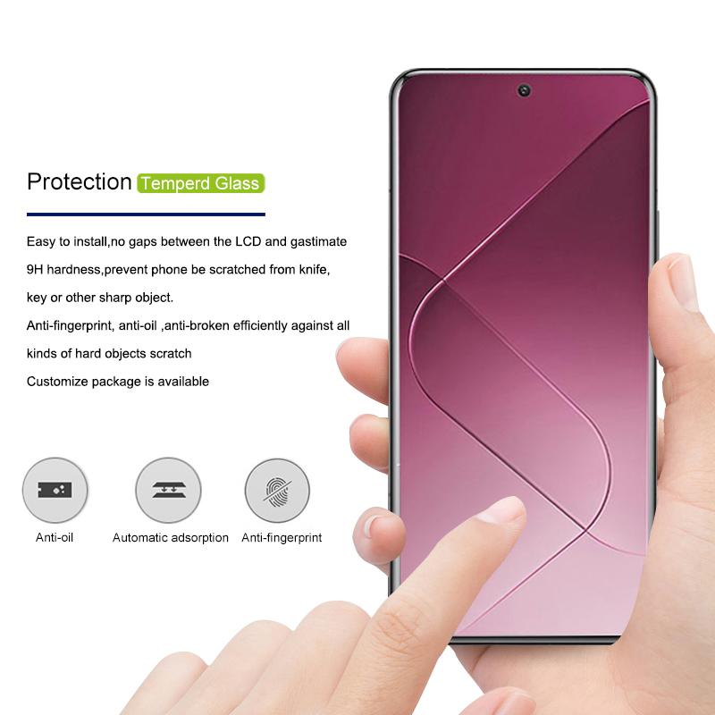

MOCOLO For Xiaomi 14 Ultra Screen Protector 3D Curved Film HD Clear Anti-Scratch Black
