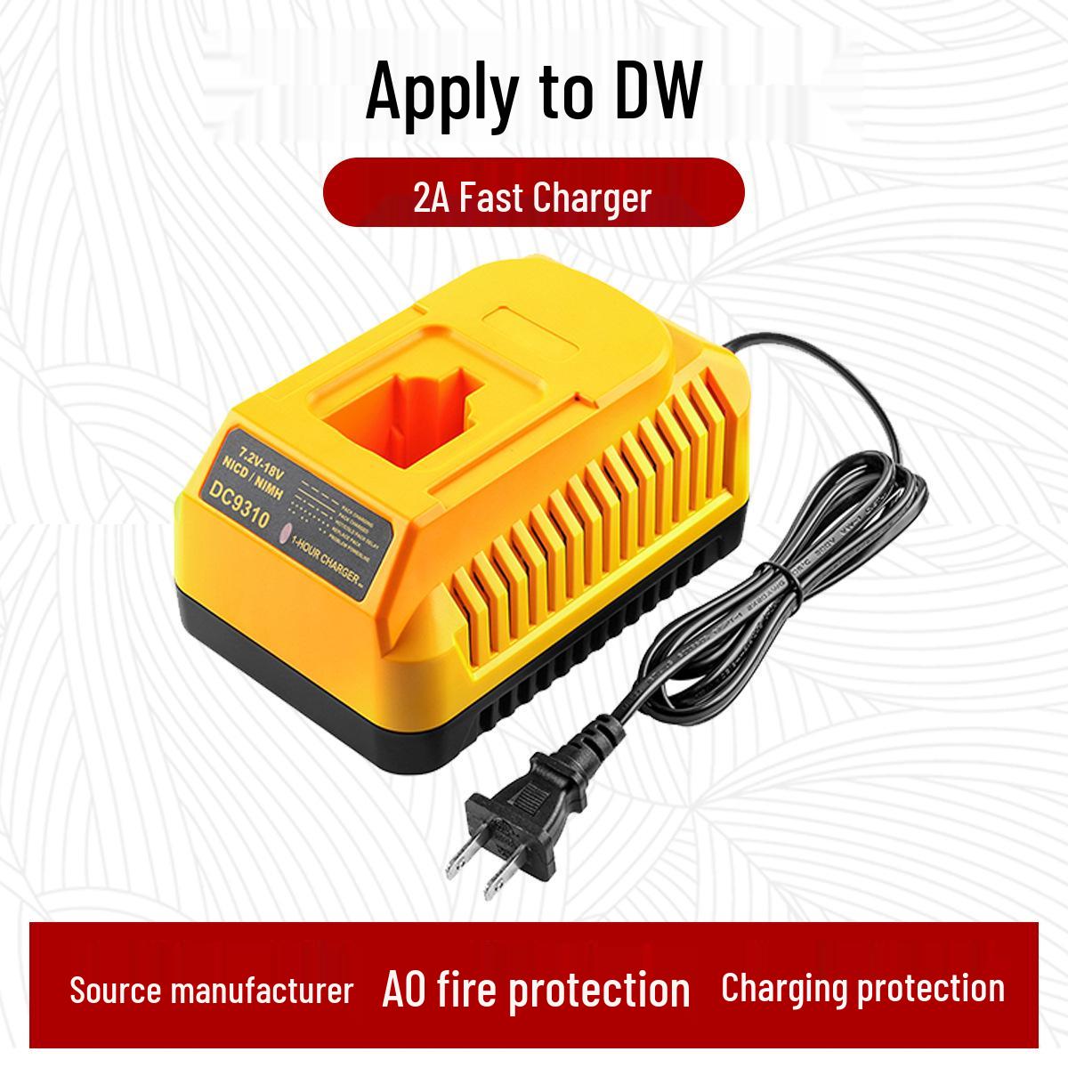 DeWalt Power Tools Battery Charger DC9310 for 7.2V-18V Ni-Cd Ni-MH Batteries UK Plug