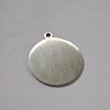 Engravable Stainless Steel Round Mirror Pendant for DIY Jewelry