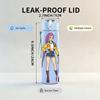 1PC Purple Outfit Girl Warrior 750ml Color Plastic Sports Water Bottle Leakproof Flip Straw Lid Suitable for Sports Office Home Use