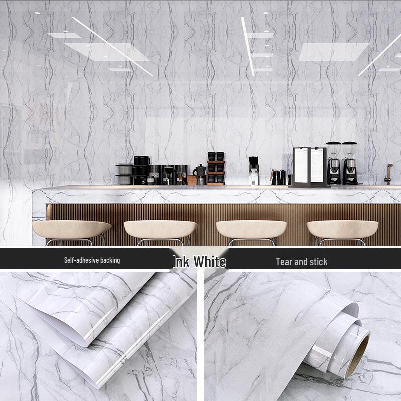 Oil-proof, Heat-resistant Waterproof Kitchen Countertop Self-adhesive Wallpaper