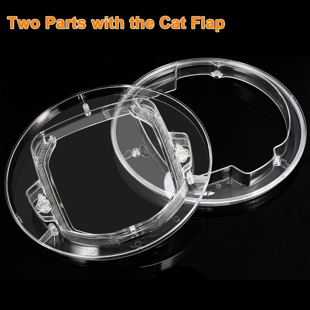 Durable Small Size Cat Flap Door Noise Reduction Secure Locking Pet Door 4 Way Locking Pet Door for Home Entry